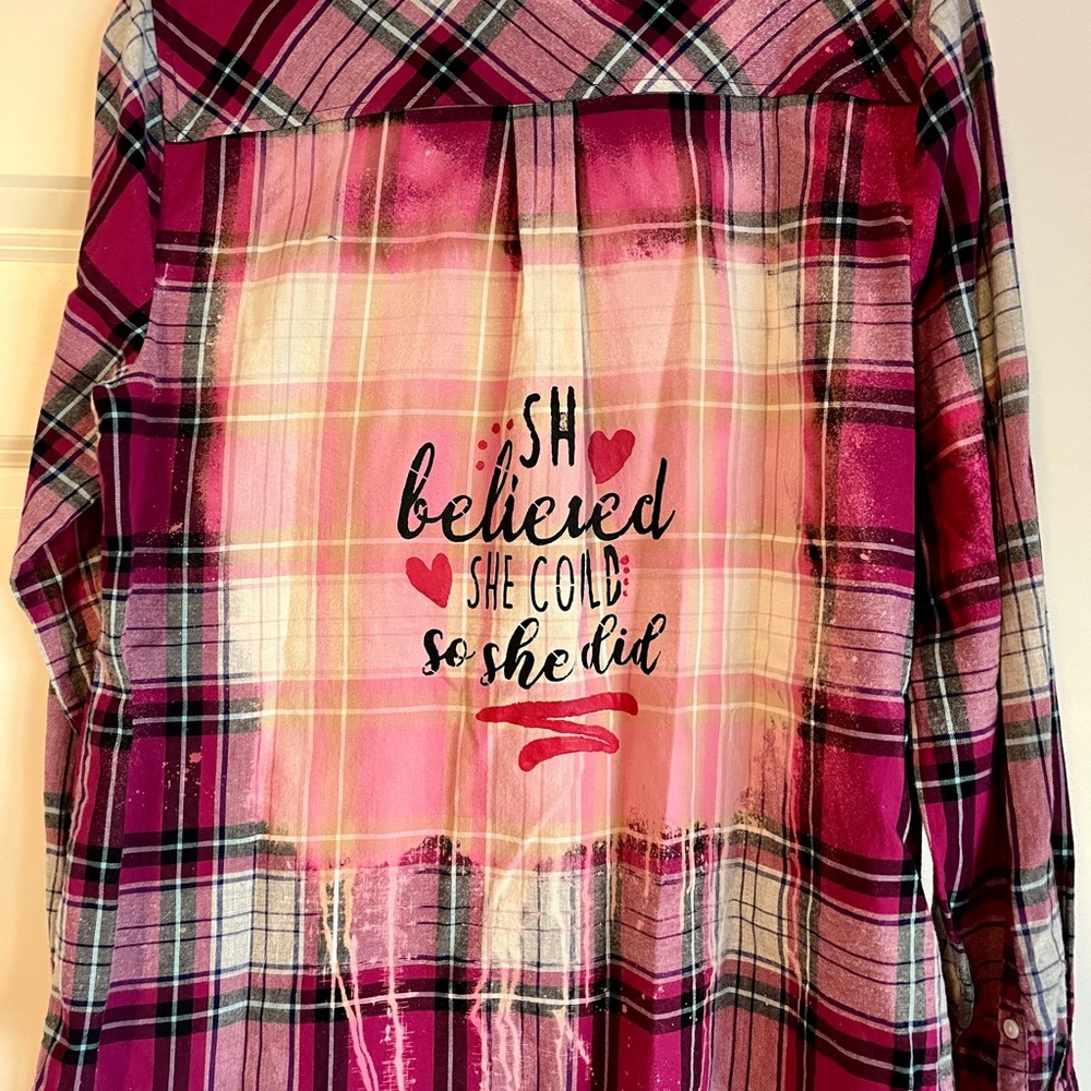 Distressed Bleached Flannel